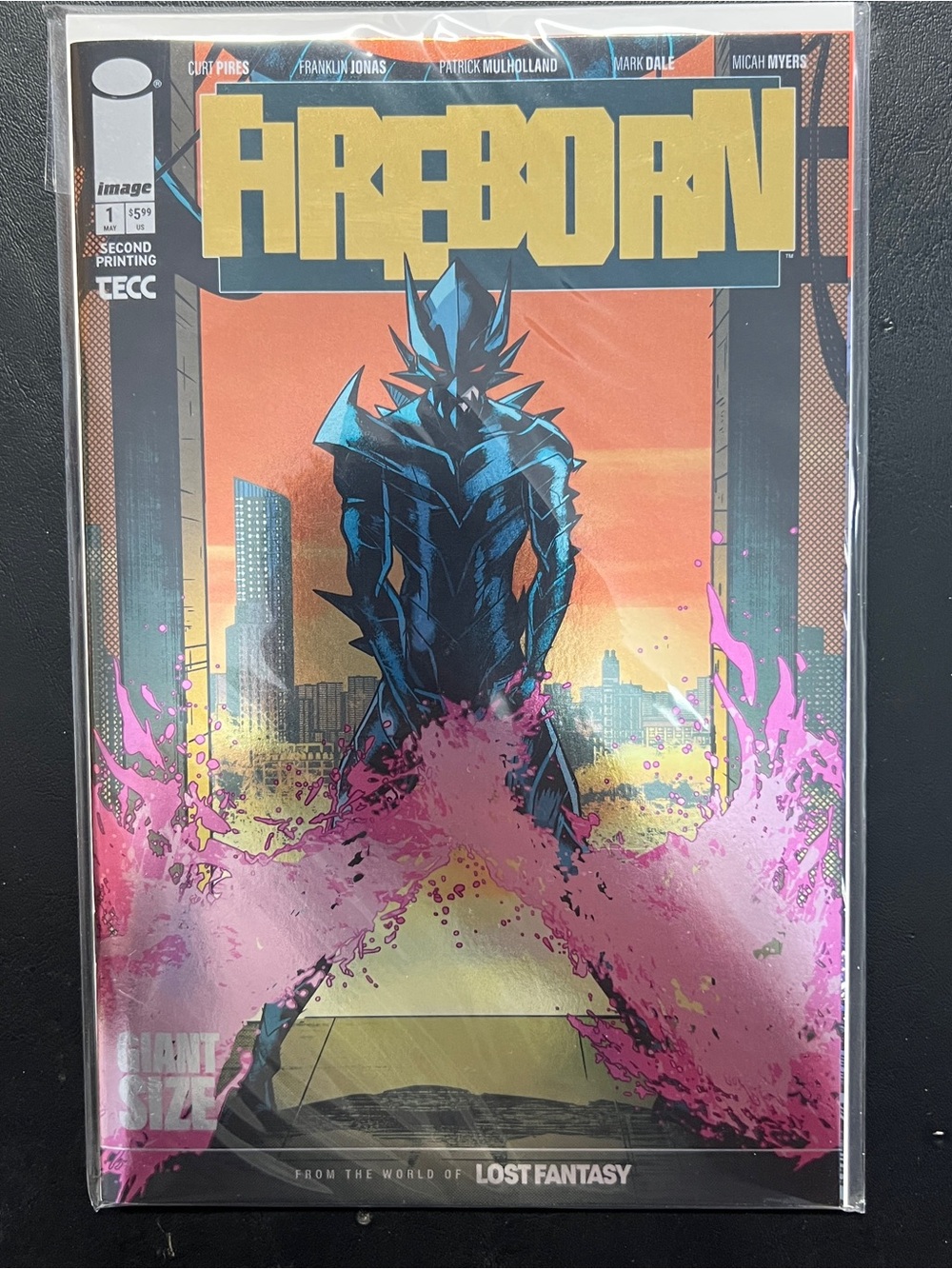 Fireborn #1 (Image Comics) 2nd Print Cover B Foil Edition